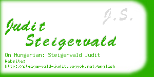 judit steigervald business card